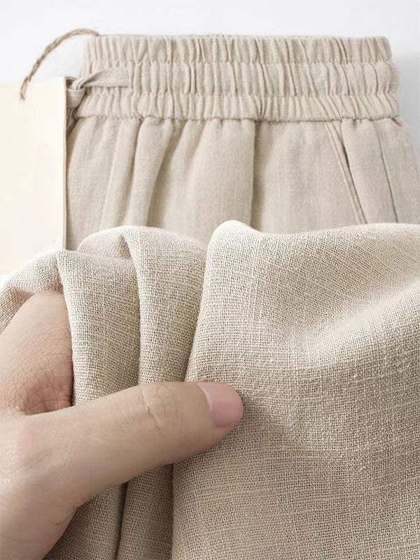 PORTO Linen Drawstring Trousers